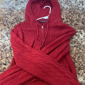 ‼️RED COQUETTE BRANDY MELVILLE ZIP UP‼️